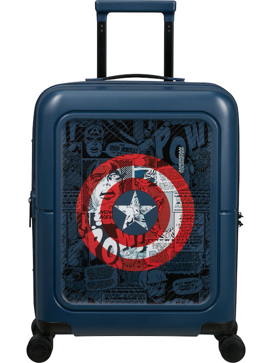 American Tourister Marvel Captain America Παιδική Βαλίτσα Καμπίνας 55cm Σκληρή 4 Ρόδες