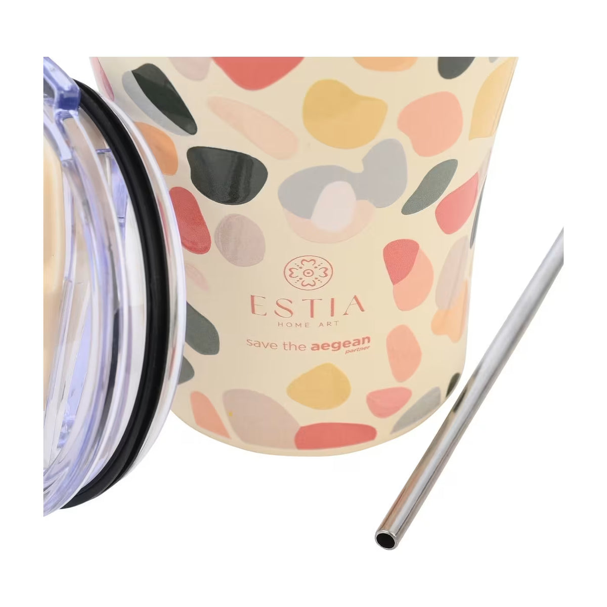Estia Θερμός Coffee Mug Save The Aegean 350ml Hue Pebbles