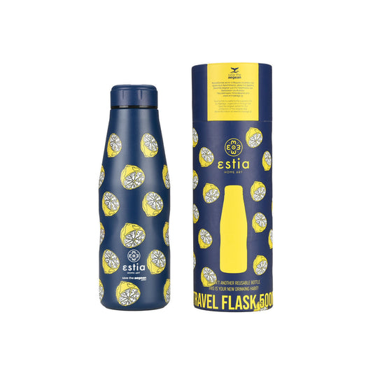 Estia Θερμός Travel Flask Save The Aegean 500ml Citrus Infusion