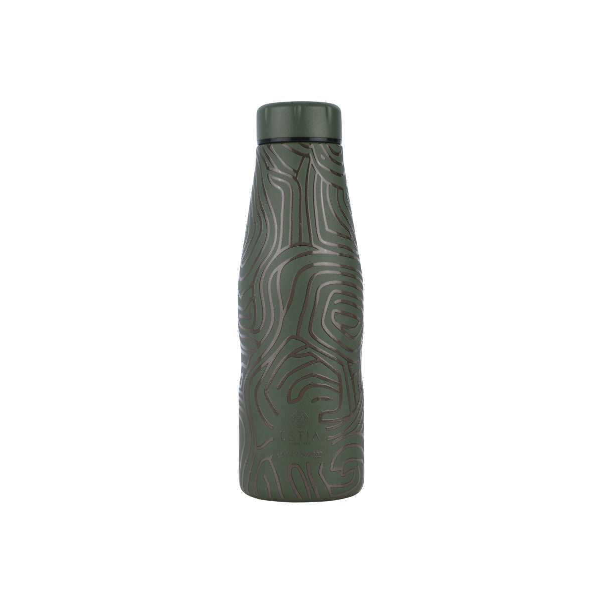 Estia Θερμός Travel Flask Save The Aegean 500ml Olive Flow