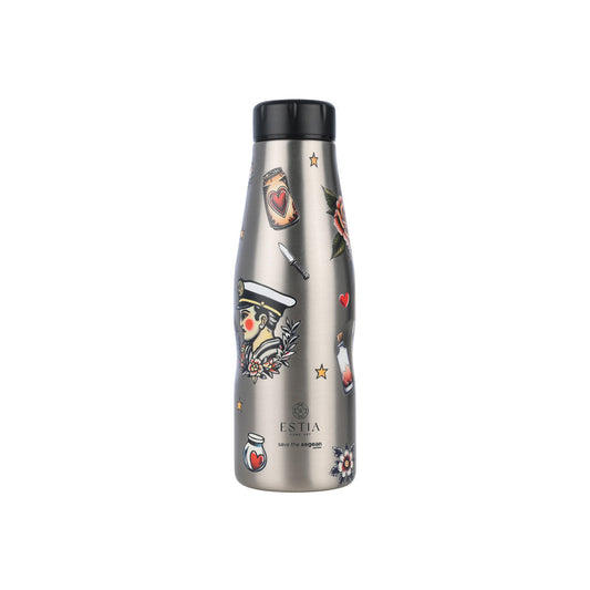Estia Θερμός Travel Flask Save The Aegean 500ml Old School Ink
