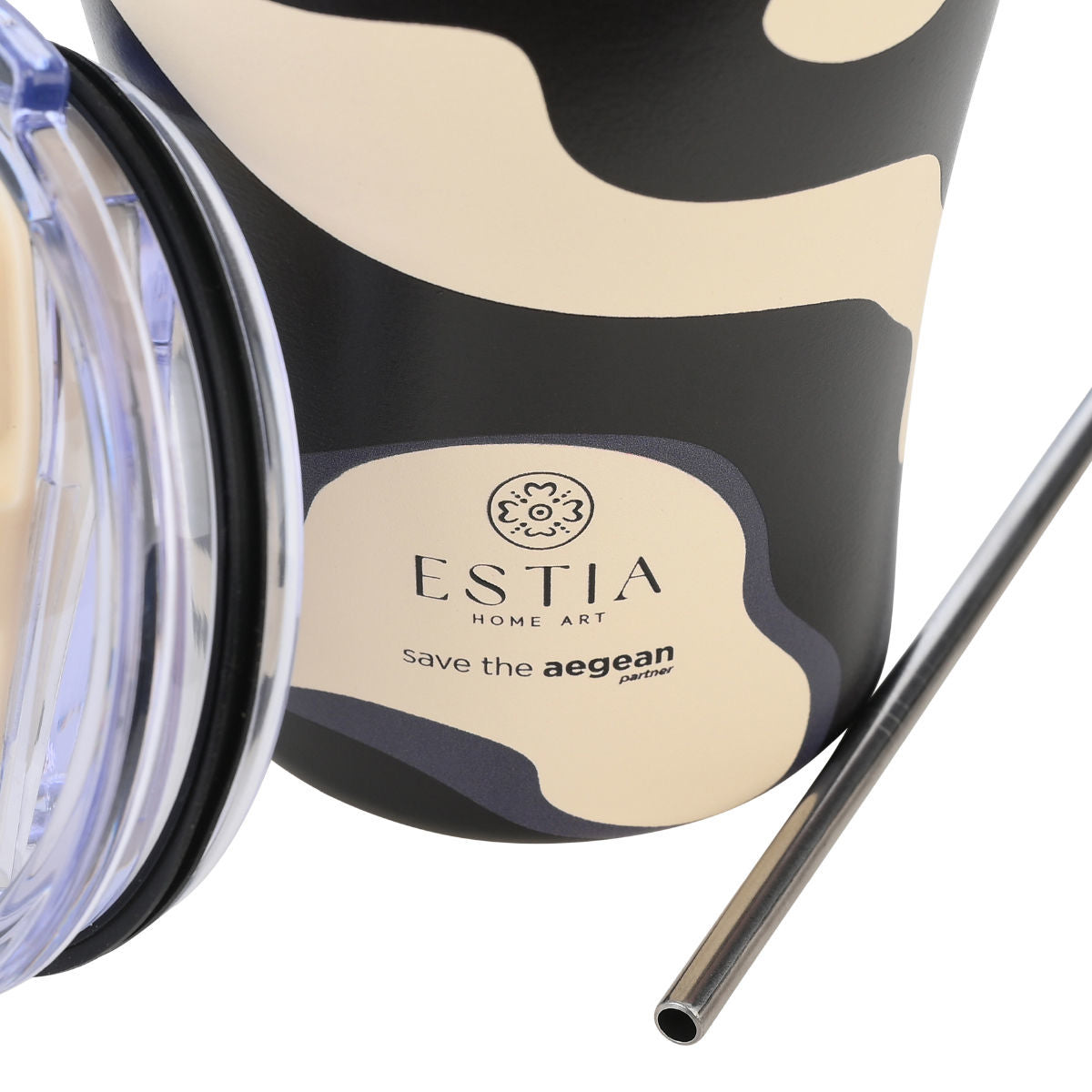 Estia Θερμός Coffee Mug Save The Aegean 350ml Bold Drift