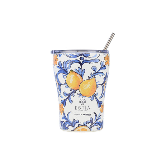 Estia Θερμός Coffee Mug Save The Aegean 350ml Amalfi Coast