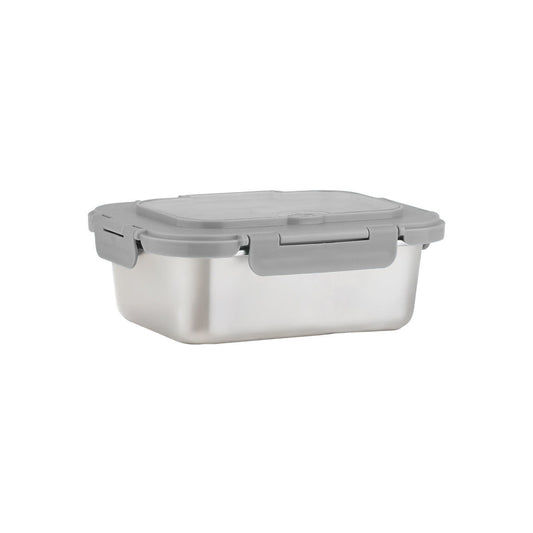 Estia Ανοξείδωτο Φαγητοδοχείο 1200ml με Κουτάλι, Πιρούνι & Διαχωριστικό