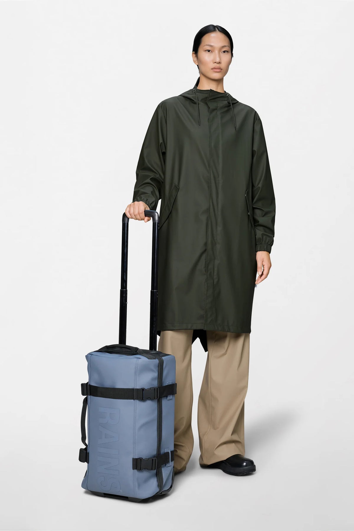 Rains Texel Cabin Bag Τρόλεϊ Καμπίνας 55cm 35L Αδιάβροχο