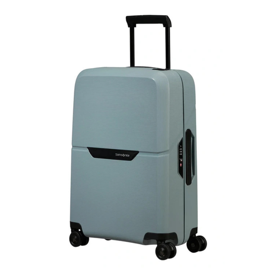 Samsonite Magnum Eco Βαλίτσα Καμπίνας 55cm Σκληρή 4 Ρόδες 38L Ice Blue