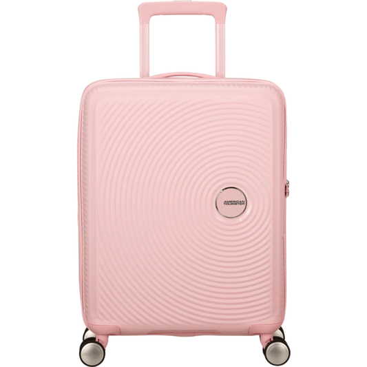 American Tourister Soundbox Βαλίτσα Καμπίνας 55cm Επεκτεινόμενη Pastel Pink