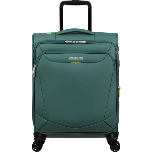 American Tourister SummerRide Βαλίτσα Καμπίνας 55cm Υφασμάτινη Επεκτεινόμενη Dark Forest