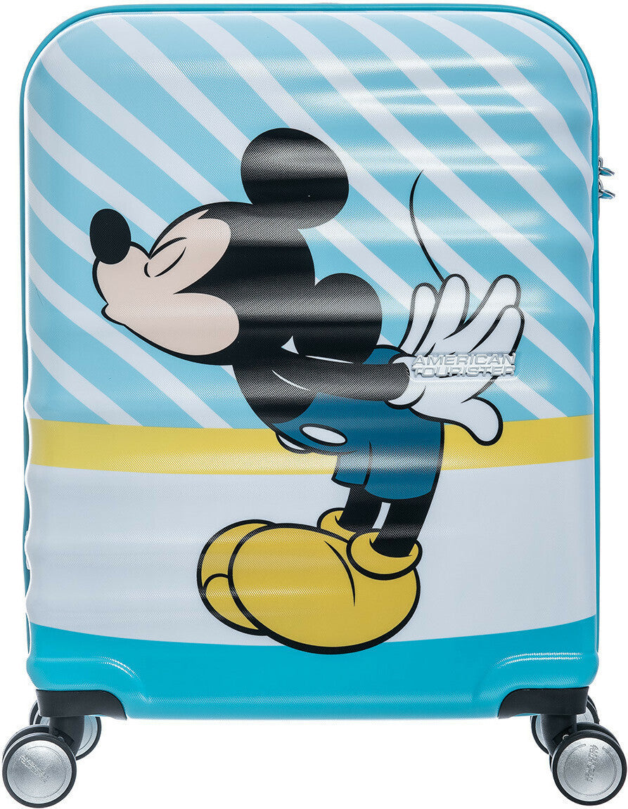 American Tourister Disney Mickey Mouse Παιδική Βαλίτσα Καμπίνας 55cm Σκληρή 4 Ρόδες
