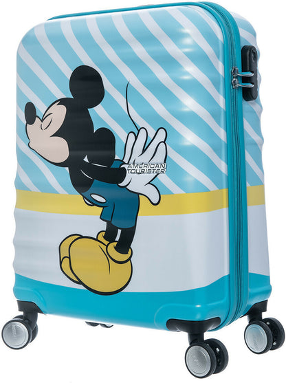 American Tourister Disney Mickey Mouse Παιδική Βαλίτσα Καμπίνας 55cm Σκληρή 4 Ρόδες