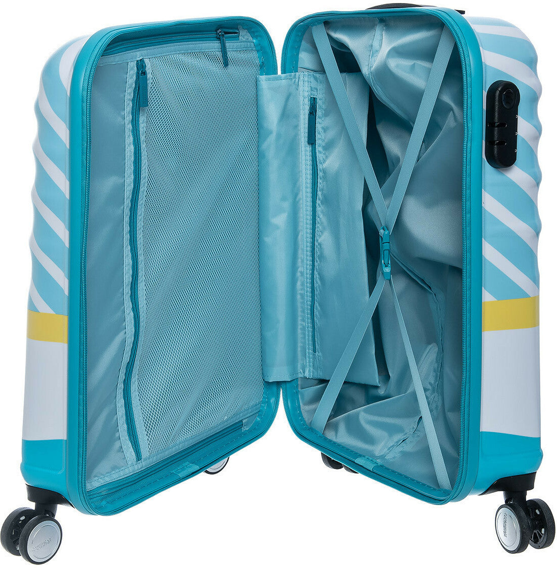 American Tourister Disney Mickey Mouse Παιδική Βαλίτσα Καμπίνας 55cm Σκληρή 4 Ρόδες