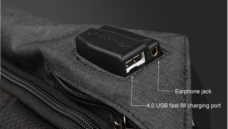 Tigernu T-B3599 Αντικλεπτικό Σακίδιο Πλάτης Μαύρο