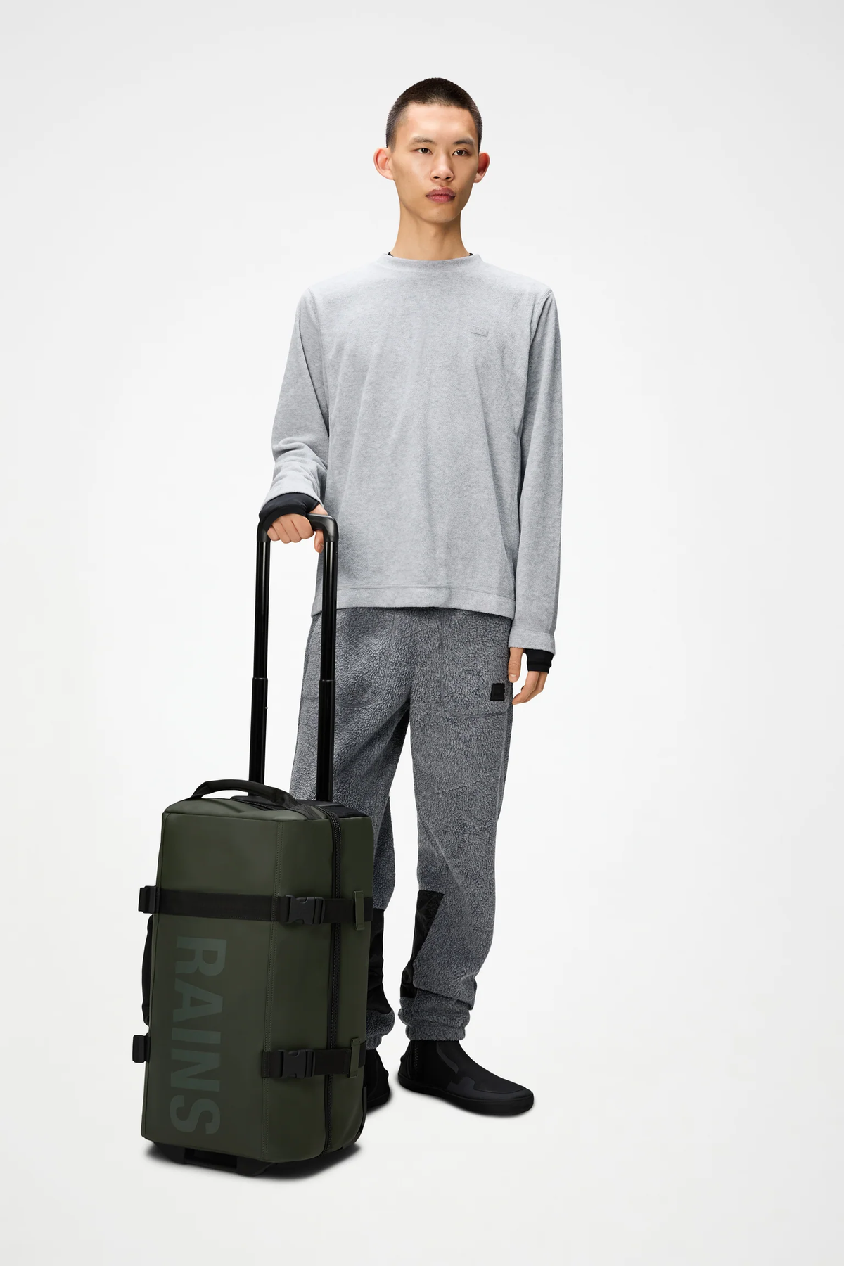 Rains Texel Cabin Bag Τρόλεϊ Καμπίνας 55cm 35L Αδιάβροχο