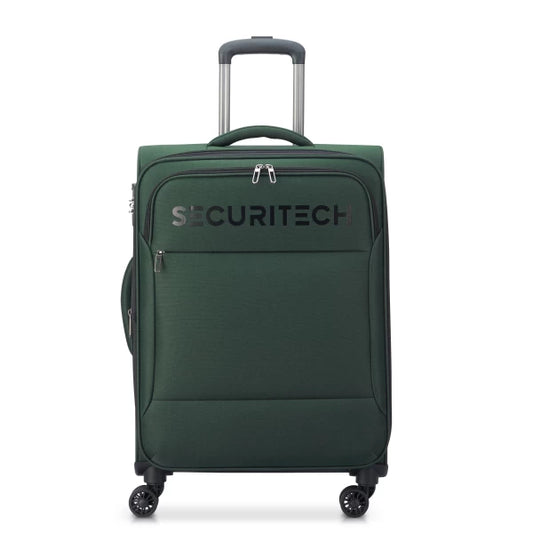 Securitech by Delsey Vanguard Βαλίτσα Μεσαία 66cm Επεκτεινόμενη Green