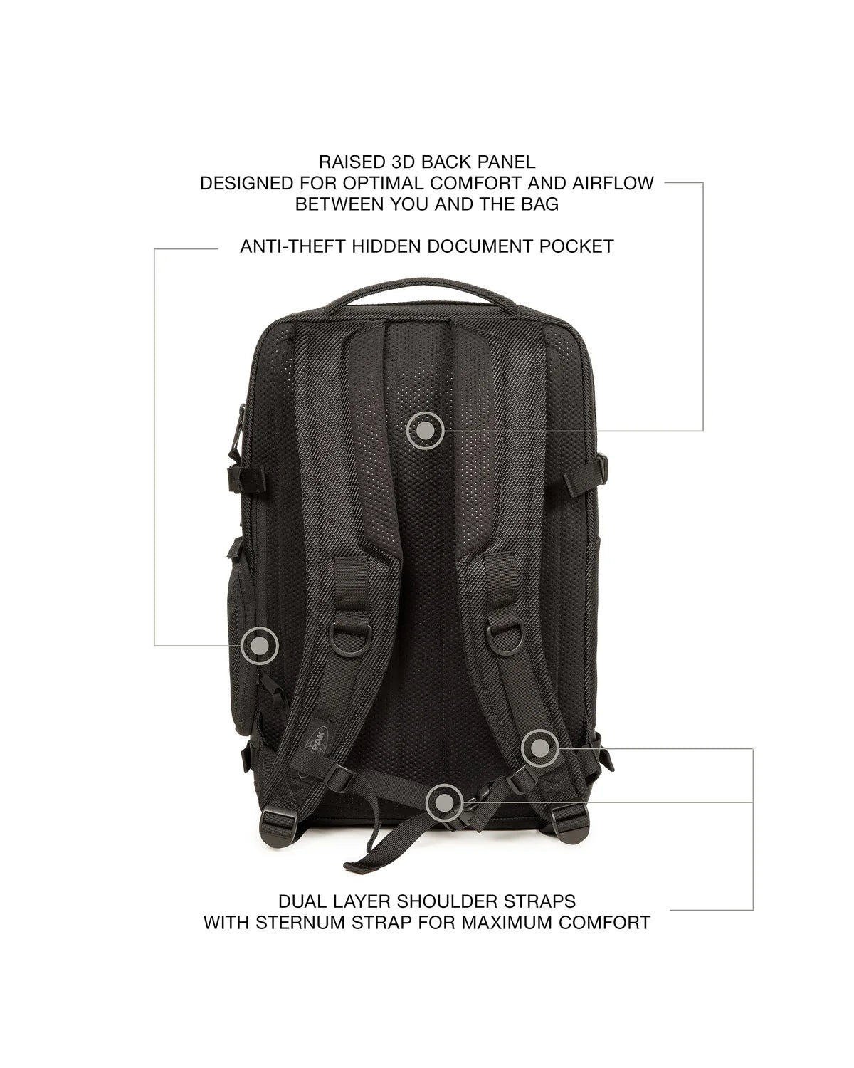 Eastpak Tecum CNNCT Σακίδιο Laptop Μαύρο