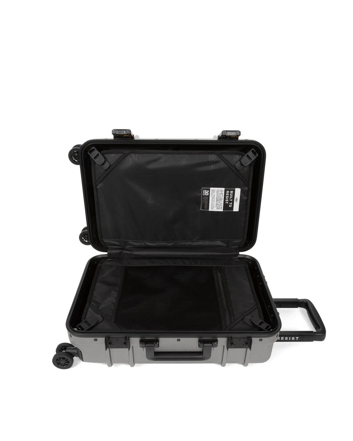 Eastpak Resist'r Case S Βαλίτσα Καμπίνας Σκληρή Brushed Metal