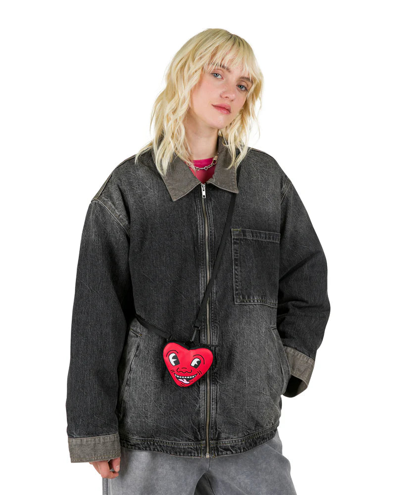Eastpak x Keith Haring Groupie Heart Mini Pouch
