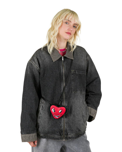 Eastpak x Keith Haring Groupie Heart Mini Pouch