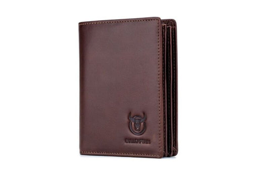 Bullcaptain QB-027 Δερμάτινο Πορτοφόλι Καφέ