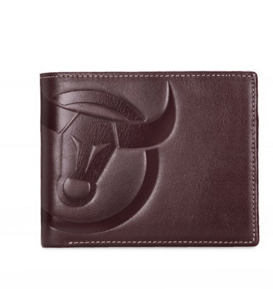 Bullcaptain QB0203-H Δερμάτινο Πορτοφόλι Καφέ