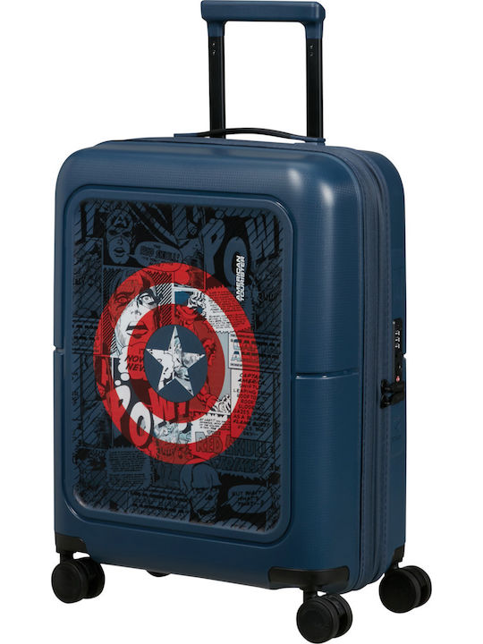 American Tourister Marvel Captain America Παιδική Βαλίτσα Καμπίνας 55cm Σκληρή 4 Ρόδες