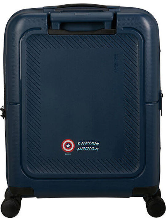 American Tourister Marvel Captain America Παιδική Βαλίτσα Καμπίνας 55cm Σκληρή 4 Ρόδες