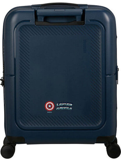 American Tourister Marvel Captain America Παιδική Βαλίτσα Καμπίνας 55cm Σκληρή 4 Ρόδες