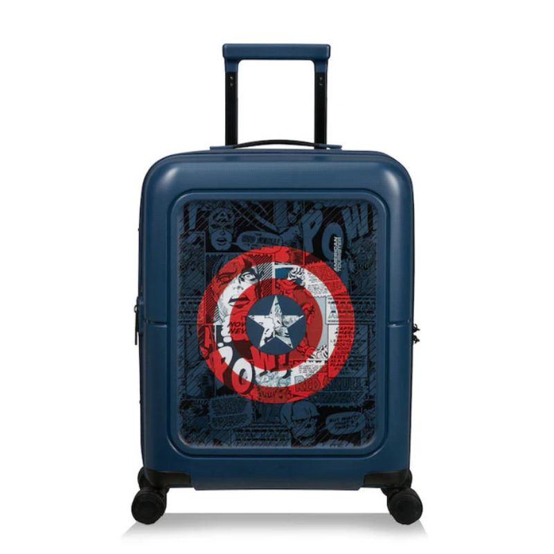 American Tourister Marvel Captain America Παιδική Βαλίτσα Καμπίνας 55cm Σκληρή 4 Ρόδες