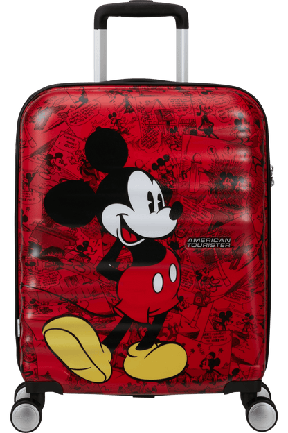 American Tourister Disney Wavebreaker Βαλίτσα Καμπίνας 55cm Σκληρή Mickey Comics Red