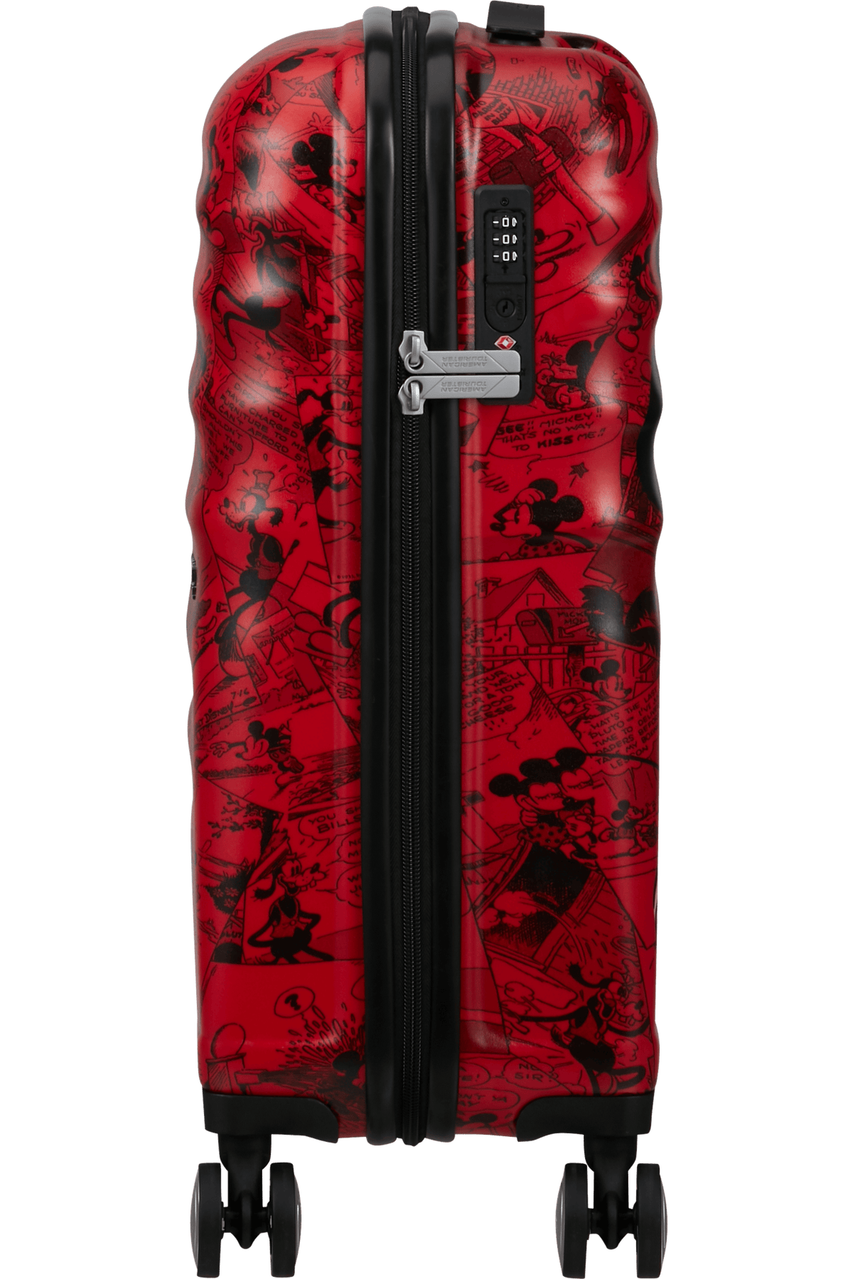 American Tourister Disney Wavebreaker Βαλίτσα Καμπίνας 55cm Σκληρή Mickey Comics Red